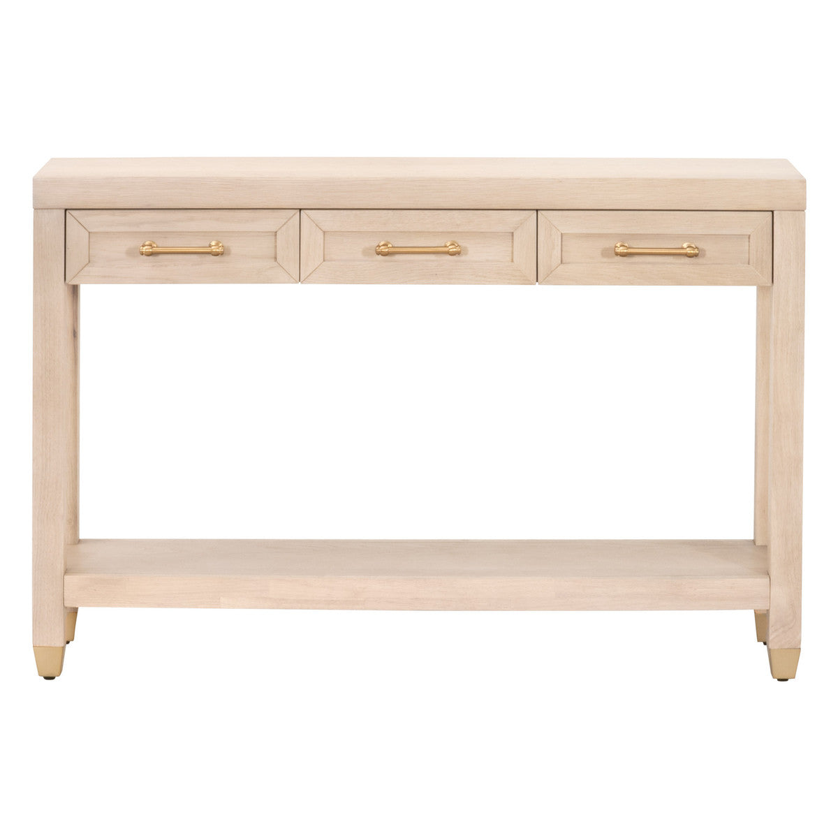 Essentials For Living's Elegant Stella Light Honey Oak Narrow Console Table