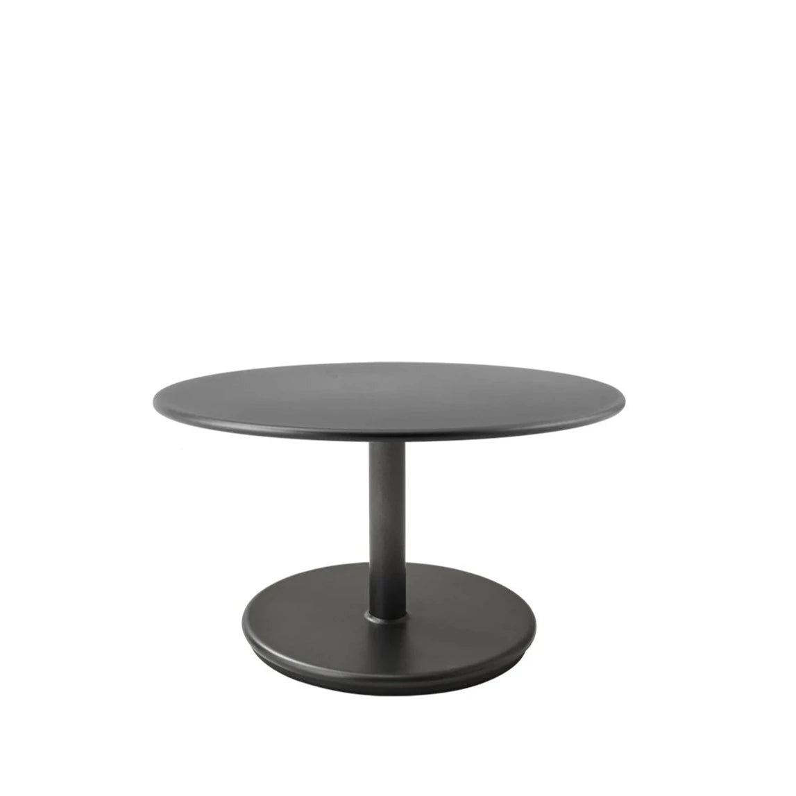 Small Base Round 60cm Cane-line Go Outdoor Coffee Table for Elegant Spaces