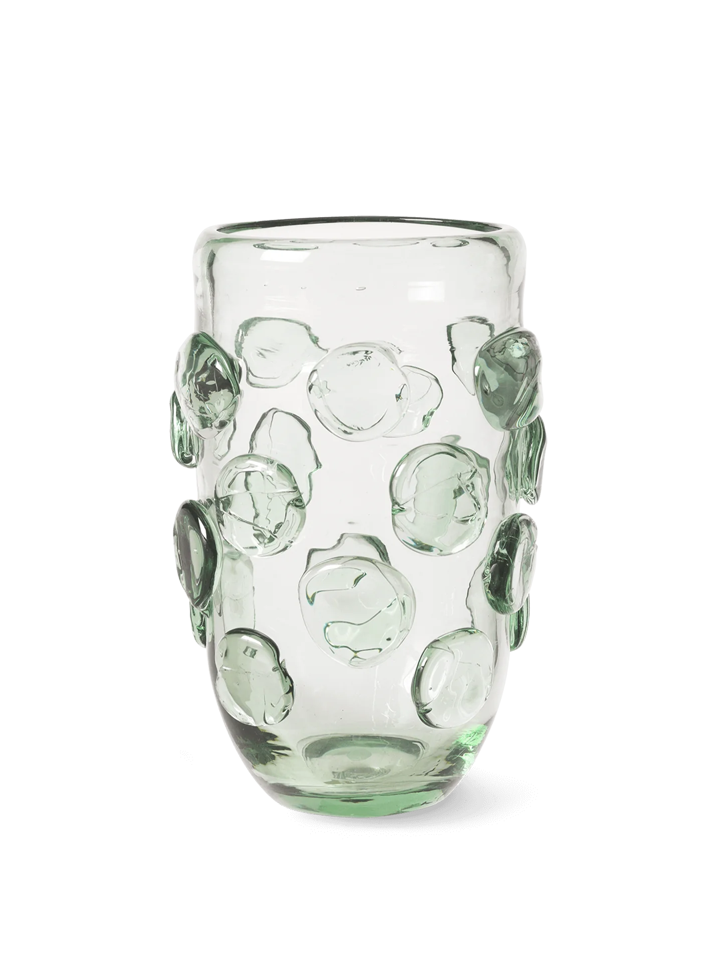 Ferm Living Handmade Artistic Lump Glass Vase for Flower Display