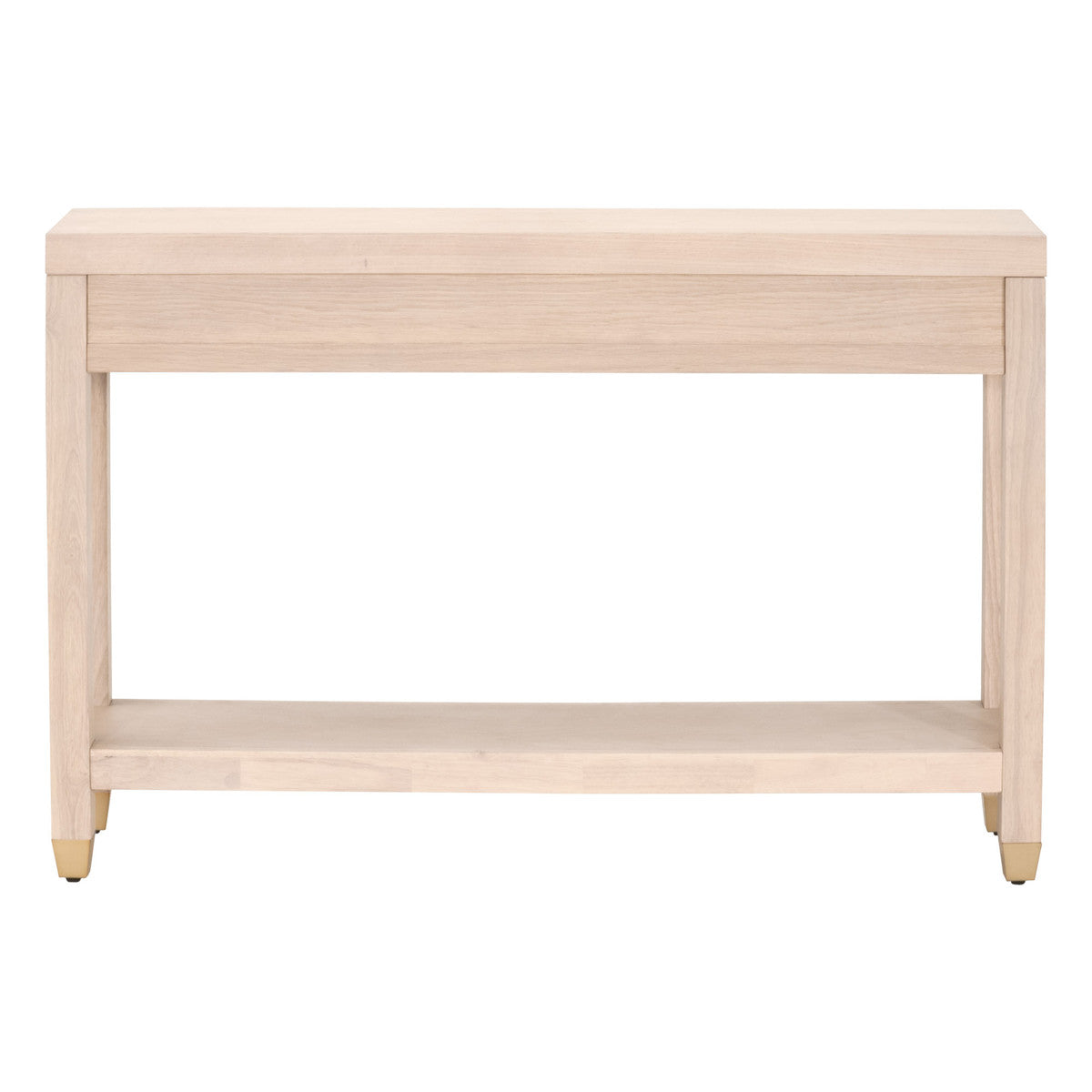 Essentials For Living's Elegant Stella Light Honey Oak Narrow Console Table