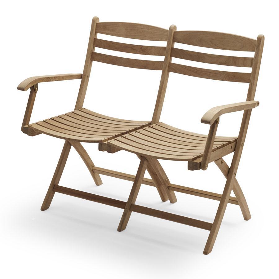 Skagerak Selandia Foldable 2-Seater Teak Outdoor Chair