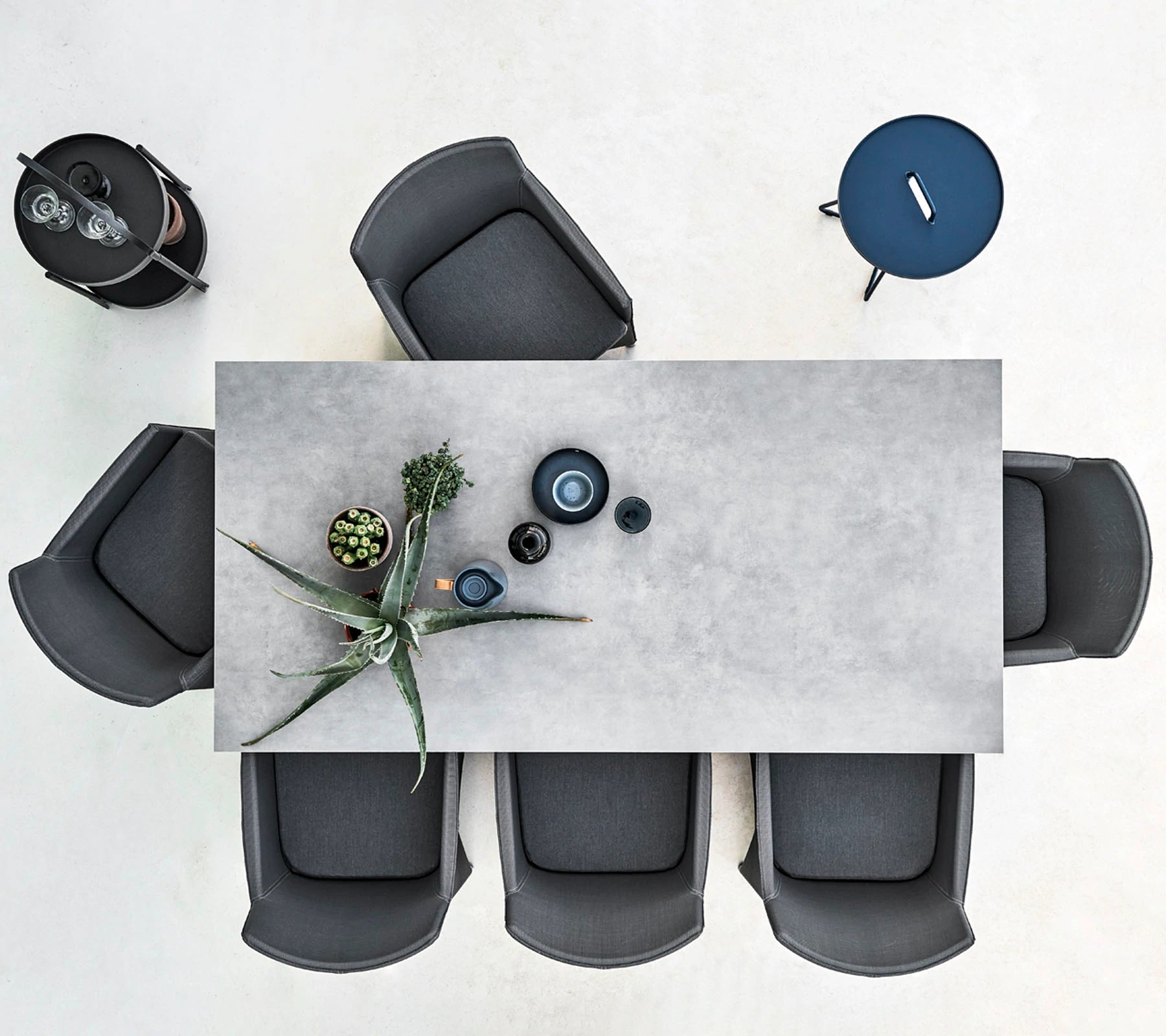 Cane-line 200x100cm Pure Ceramic Dining Table with Aluminum Frame
