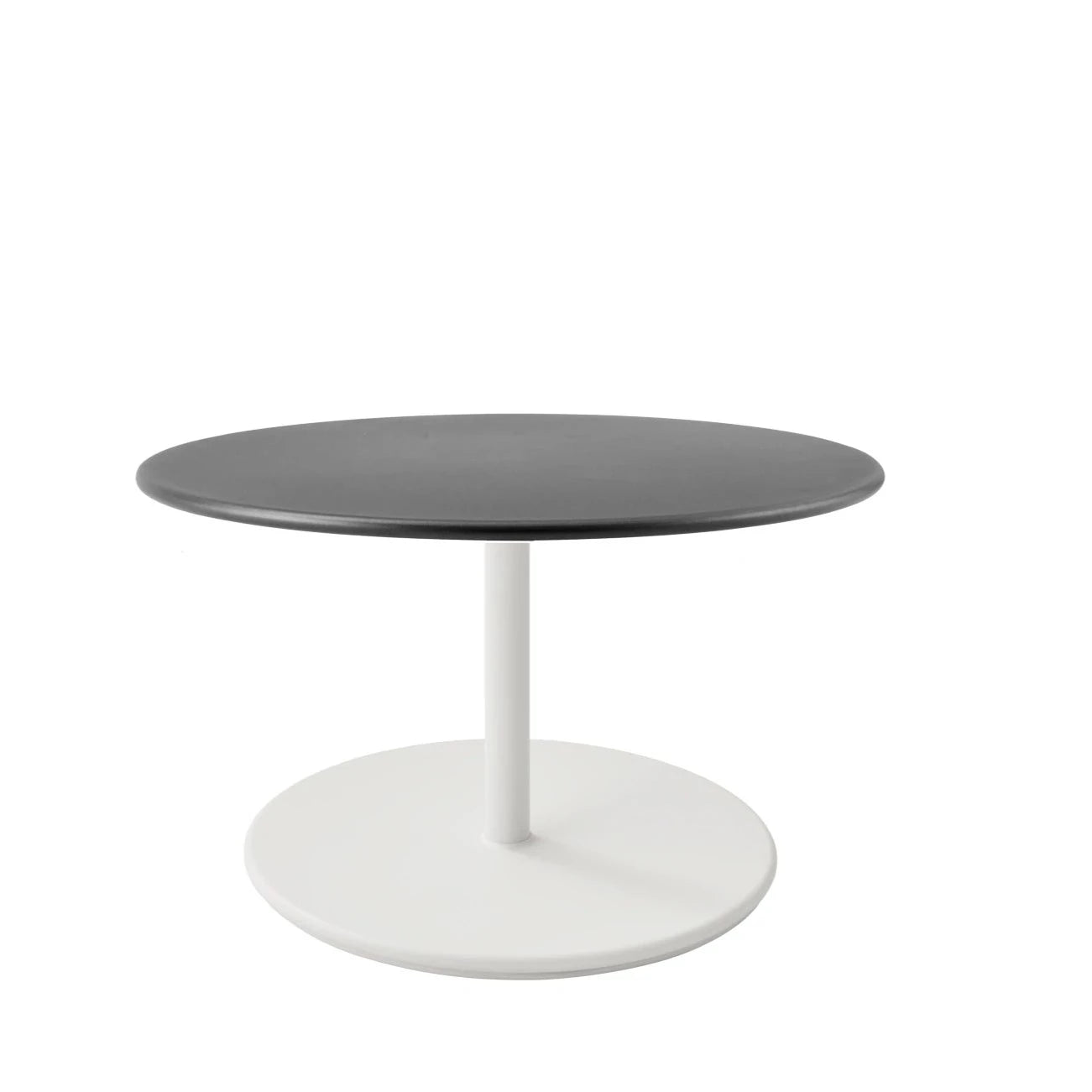 Large Base Round 80cm Cane-line Go Outdoor Coffee Table for Stylish Lounges
