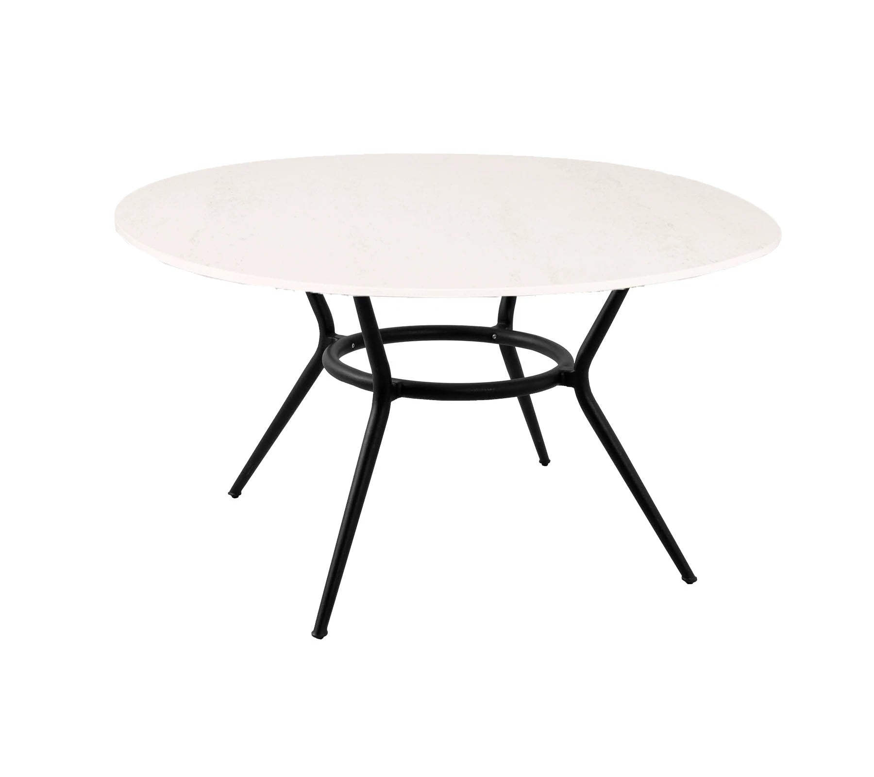 Cane-line Elegant Round Joy Dining Table with Aluminum Base