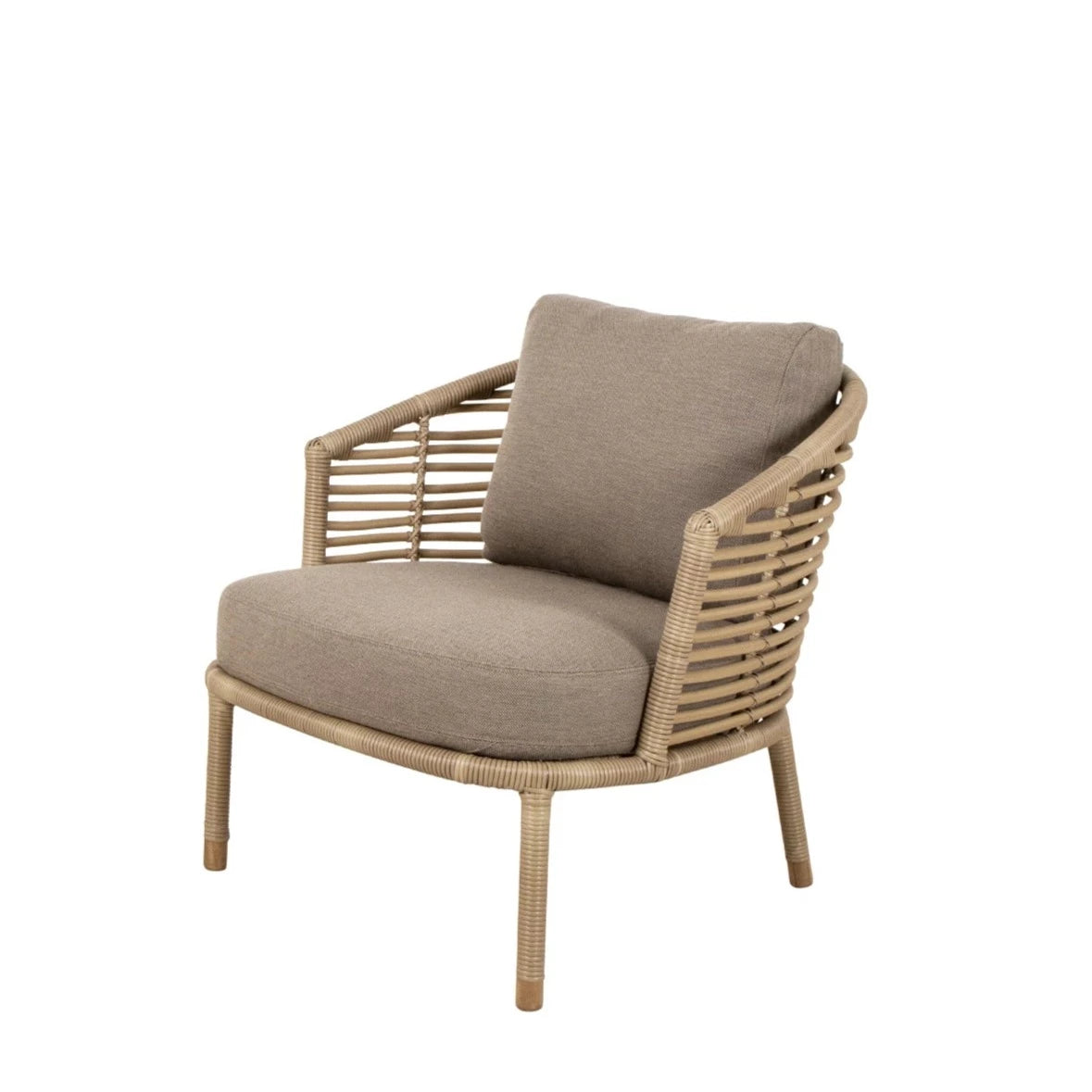 Cane-line Sense Weather-Resistant Elegant Lounge Chair with QuickDry Cushions