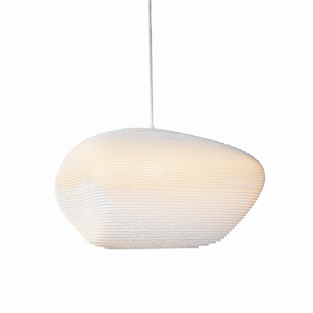 Graypants Handmade Recycled Cardboard Scraplights Pebbles Madison Pendant Lighting Fixture