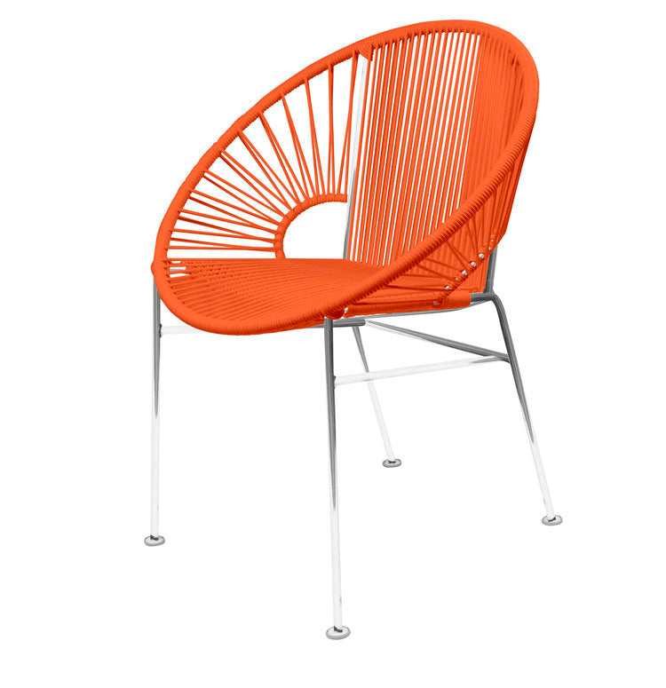 Modern Innit Concha Dining and Café Chair with Chrome Frame