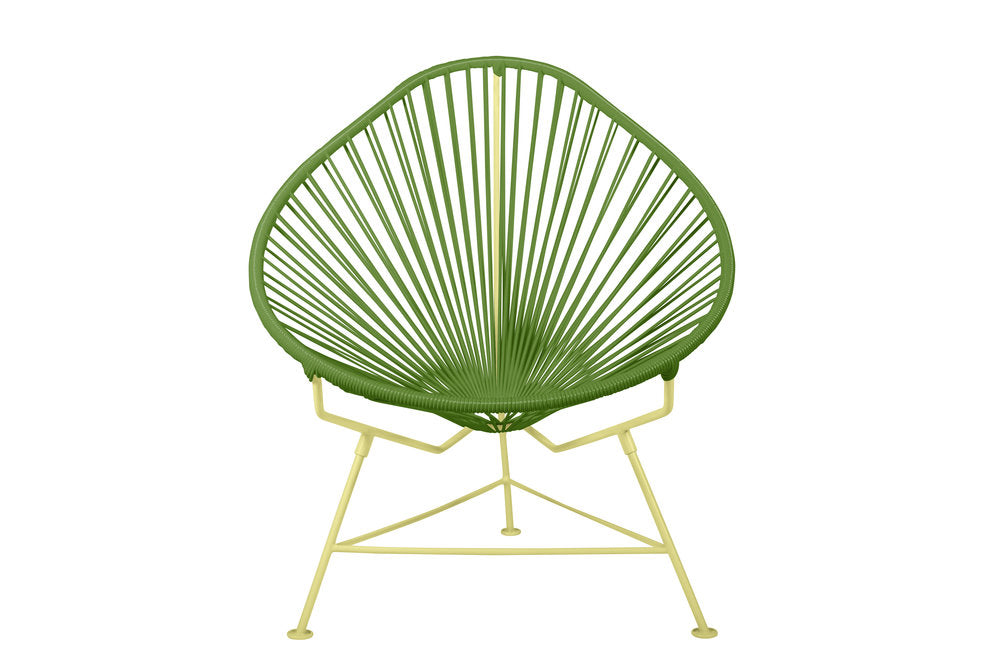Innit Yellow Frame Acapulco-Style Outdoor Chair