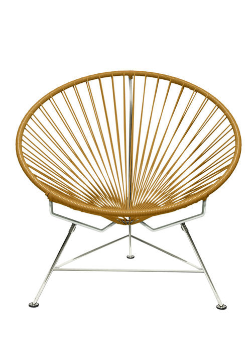 Stylish Chrome-Frame Innit Lounge Chair for Indoor & Outdoor Use