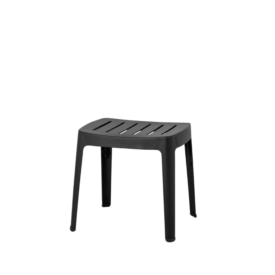 Cane-line Modern Stackable Cut Stool for Indoor and Outdoor Use