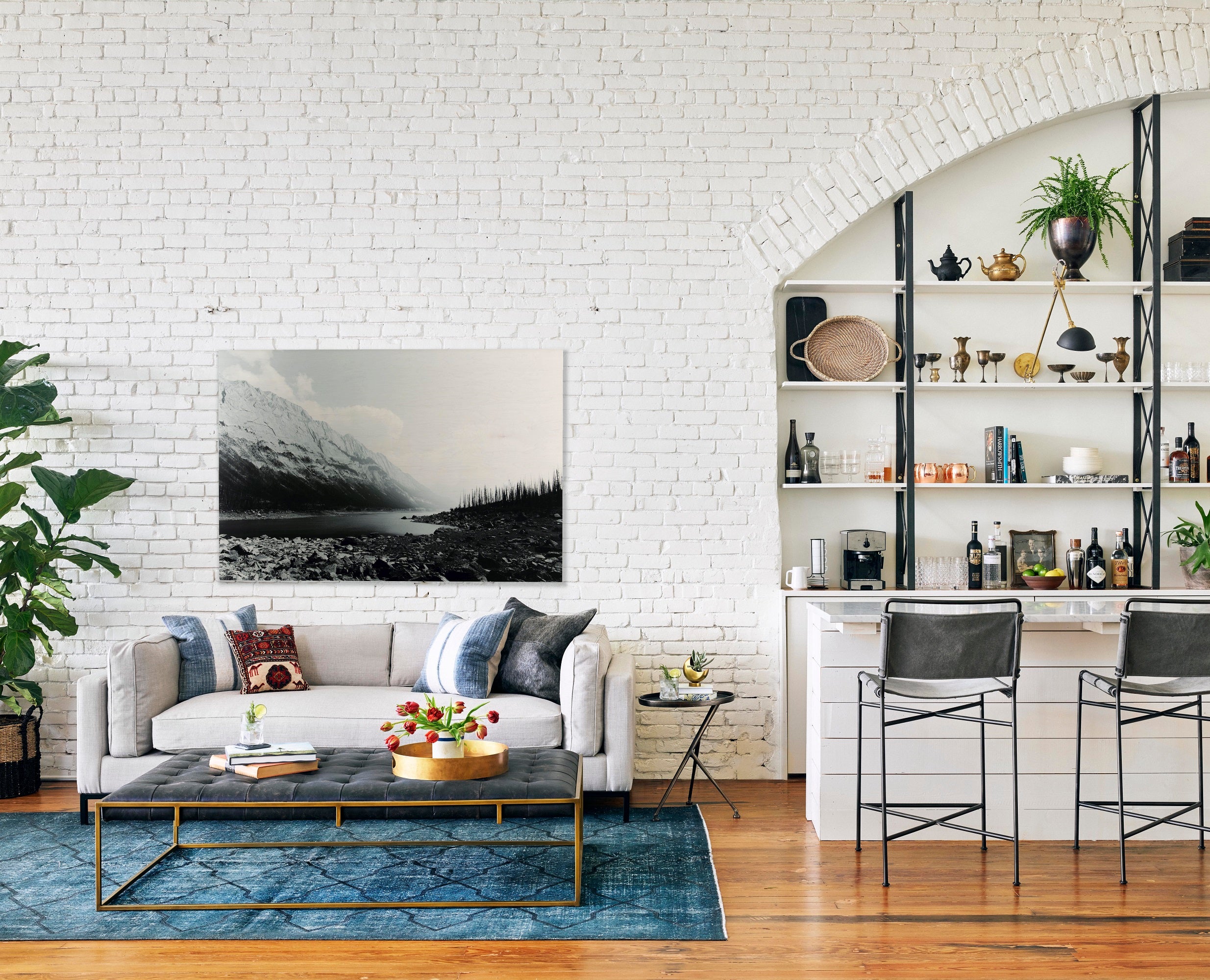 Four Hands Oxford Style Contemporary Coffee Table for Living Room