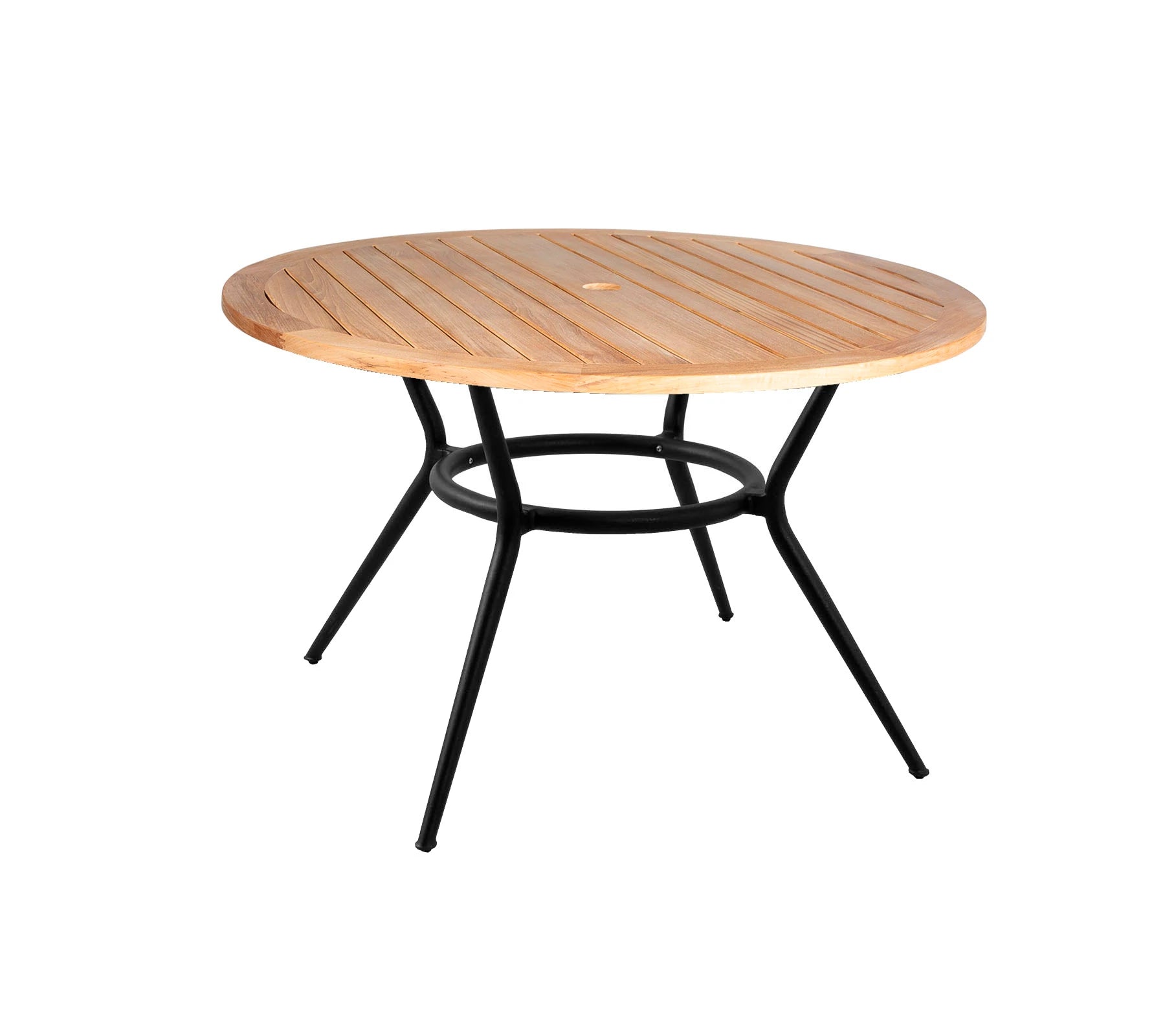 Cane-line Elegant Round Joy Dining Table with Aluminum Base