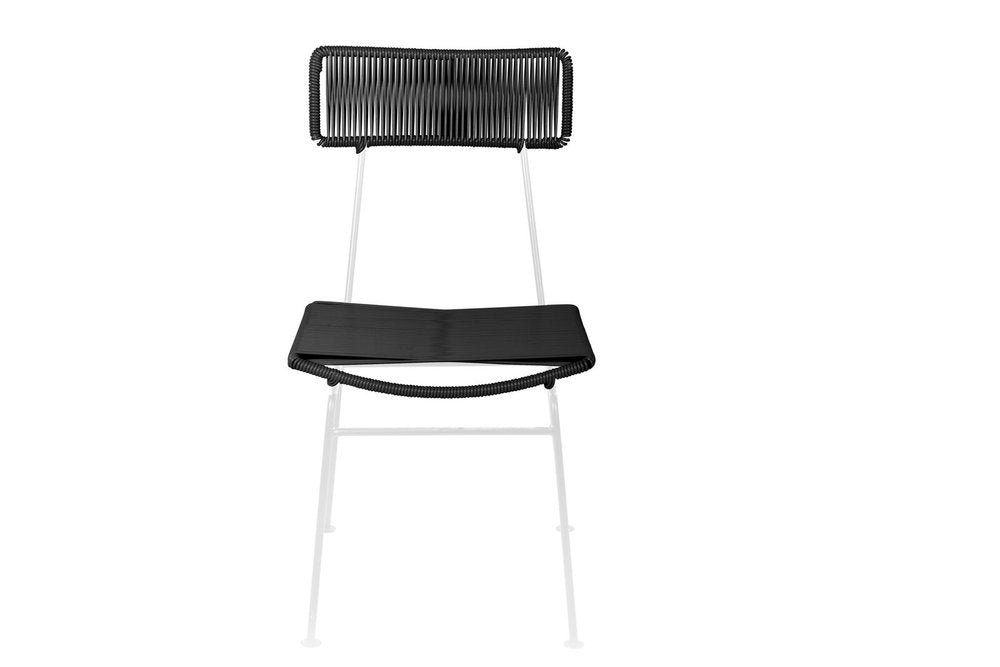 Innit's Charming White-Frame Hapi Indoor/Outdoor Dining Chair