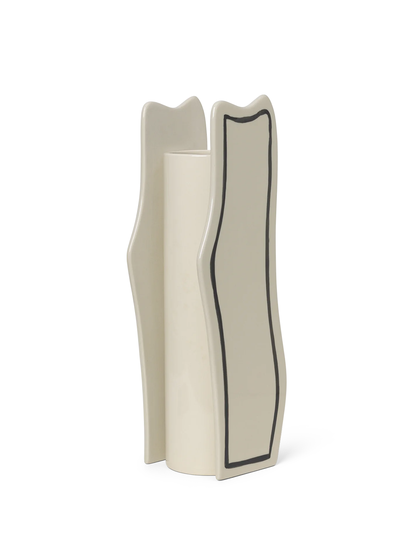 Ferm Living Slim Paste Design Ceramic Vase - A Unique Home Decor Accessory