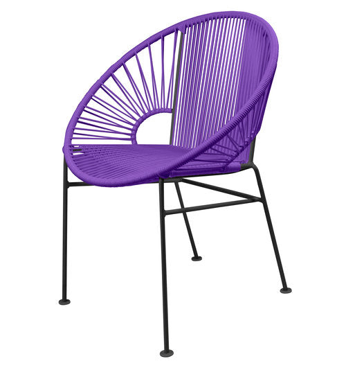 Stylish Black Frame Innit Concha Chair for Dining, Café, and More