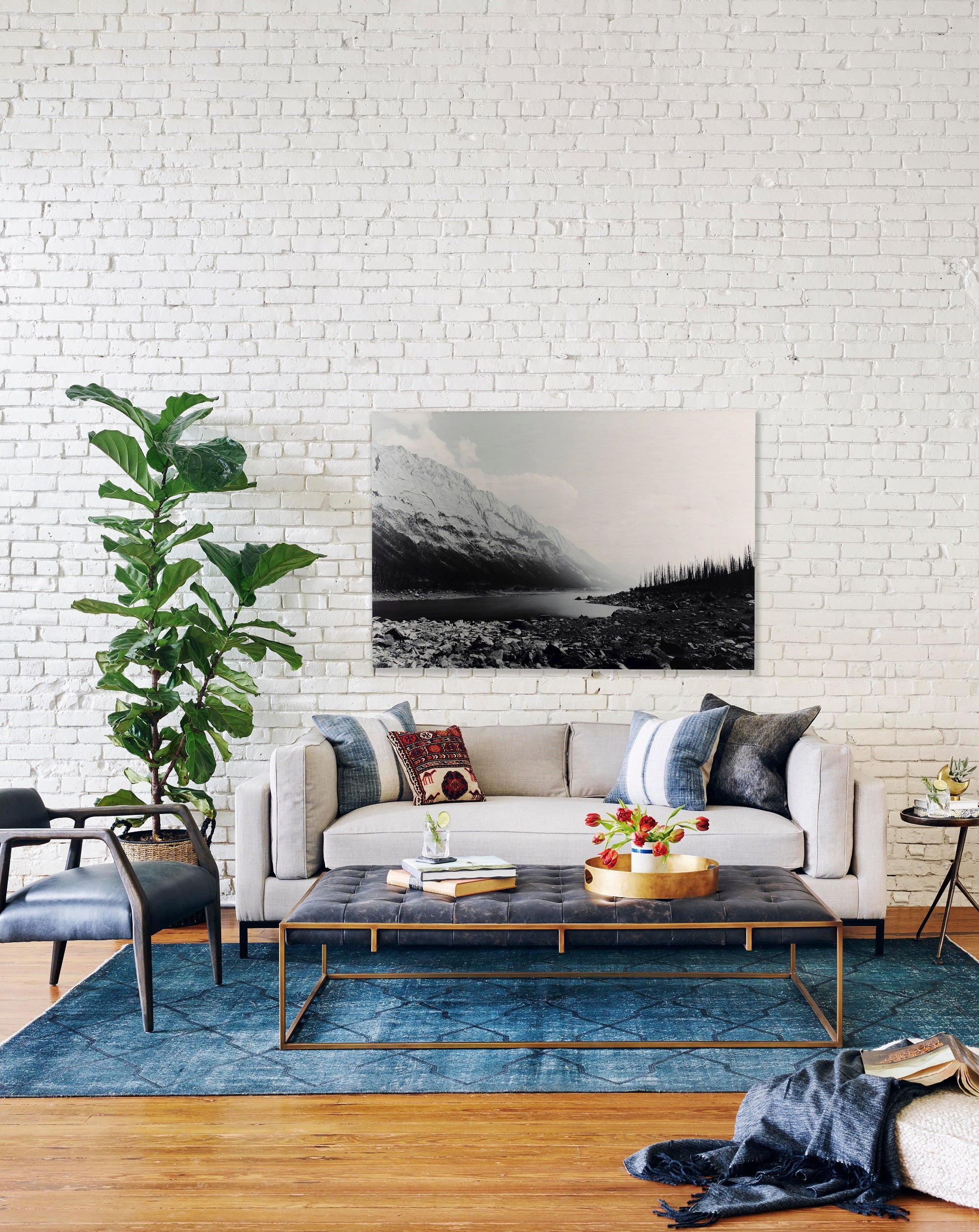 Four Hands Oxford Style Contemporary Coffee Table for Living Room