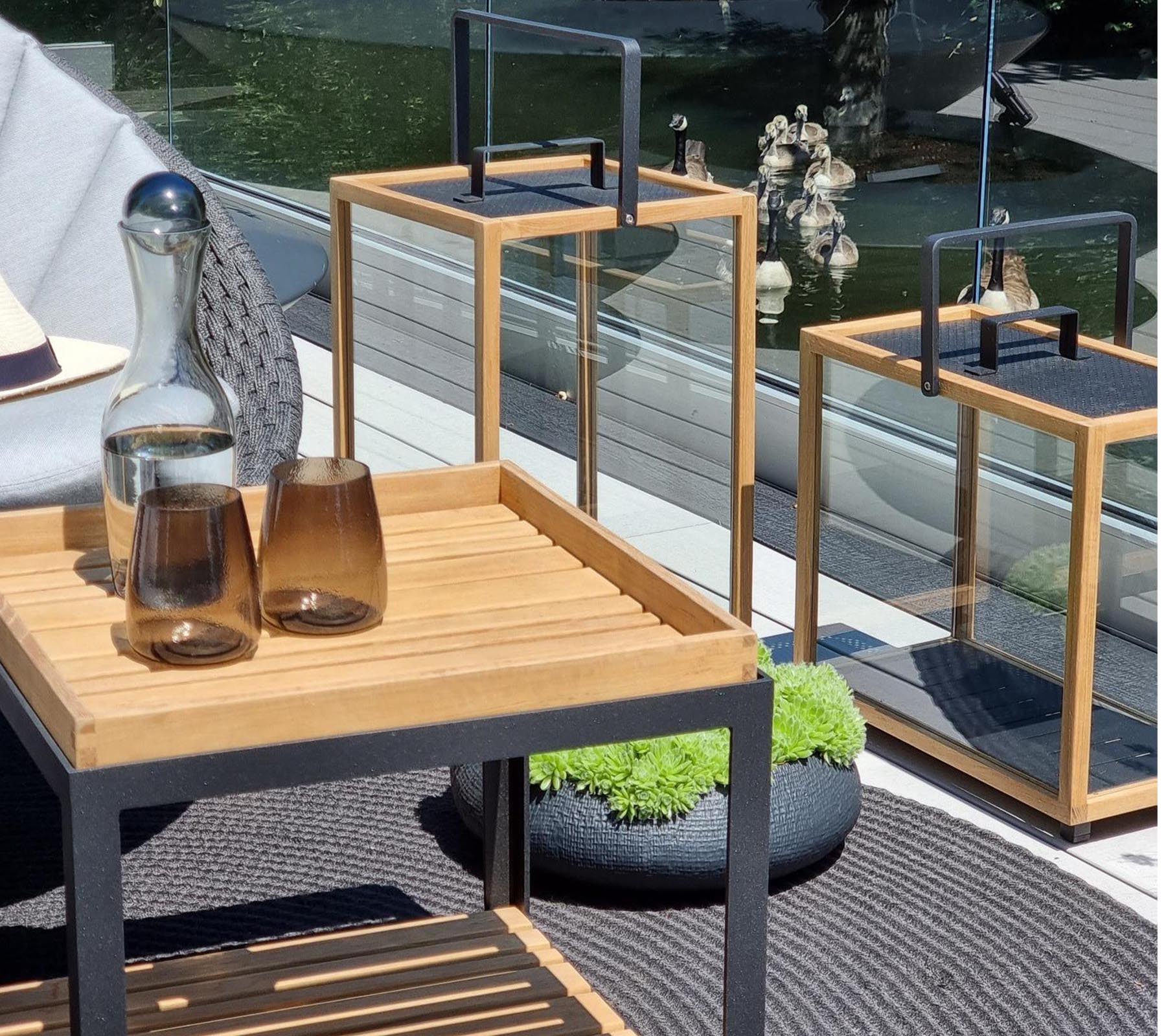Small Cane-line Level Coffee Table with Multi - level Design