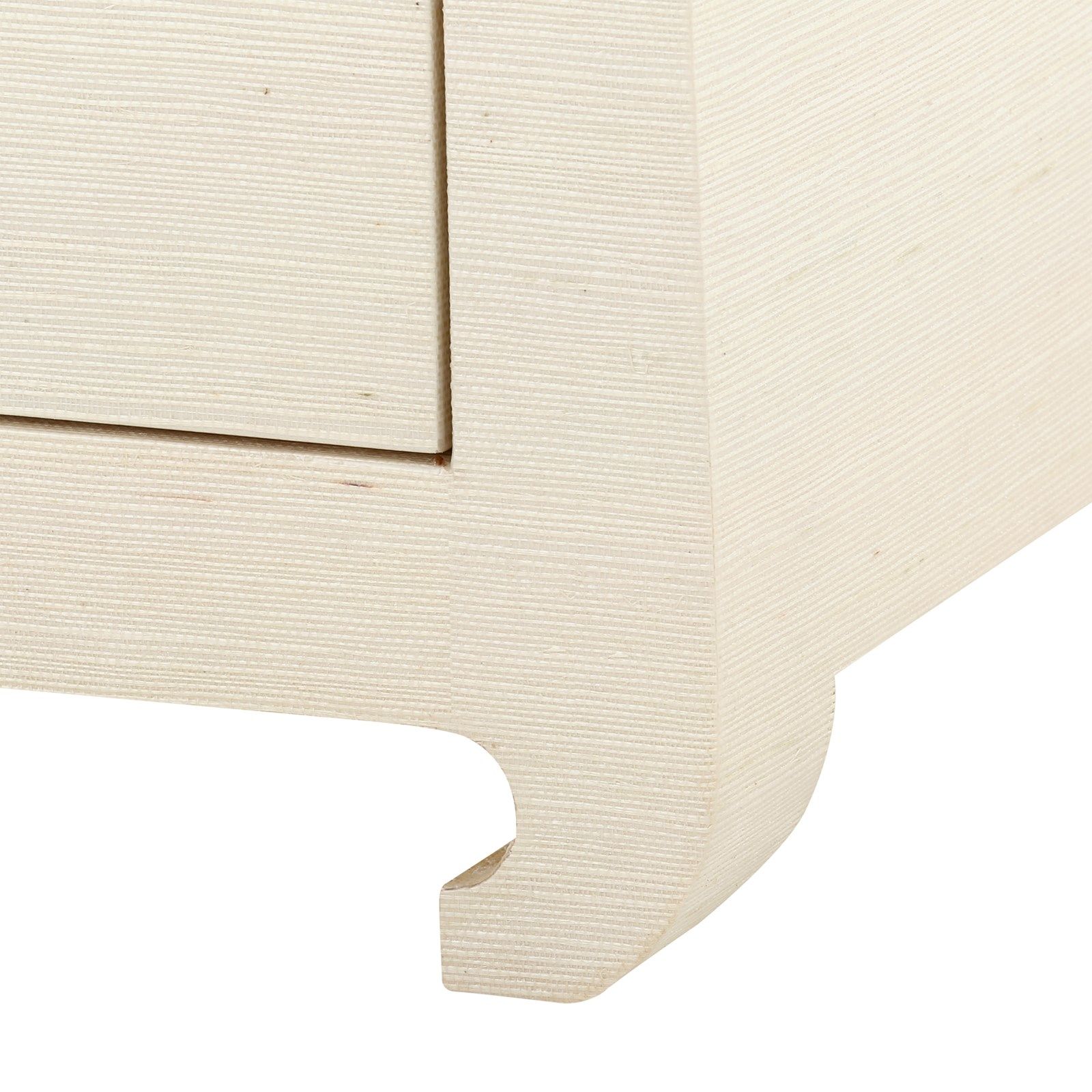 Villa & House Ming Flax Brown 2-Drawer Side Table with Elegant Design