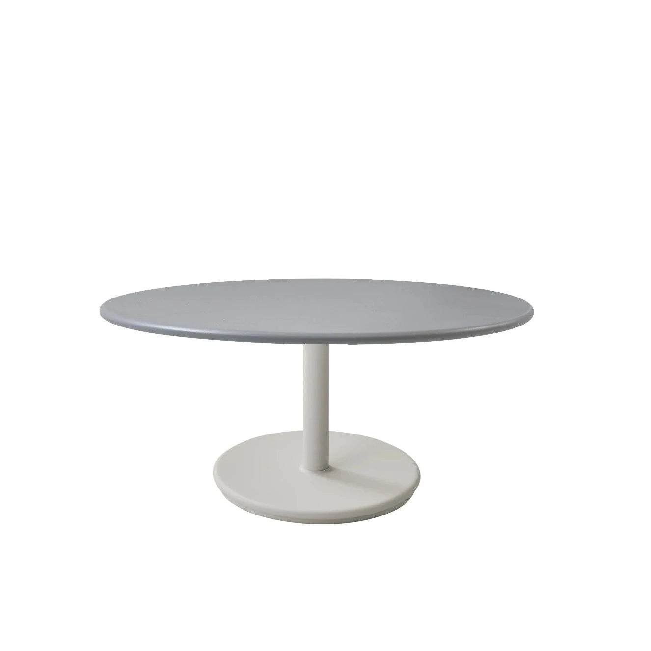 Cane-line Go Small Base Round 80cm Aluminum Coffee Table for Outdoor Use