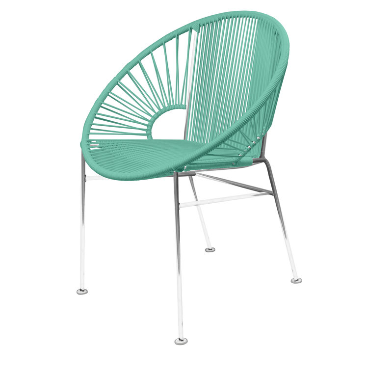 Modern Innit Concha Dining and Café Chair with Chrome Frame