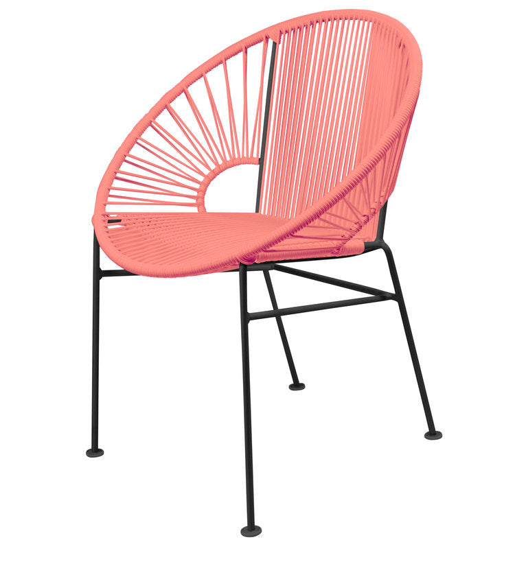 Stylish Black Frame Innit Concha Chair for Dining, Café, and More