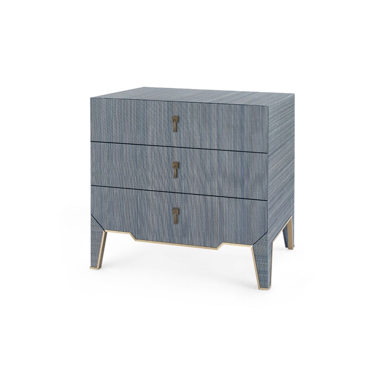 Villa & House Madeline Stylish 3-Drawer Side Table for Bedroom, Living Room, and Study