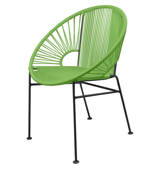 Stylish Black Frame Innit Concha Chair for Dining, Café, and More