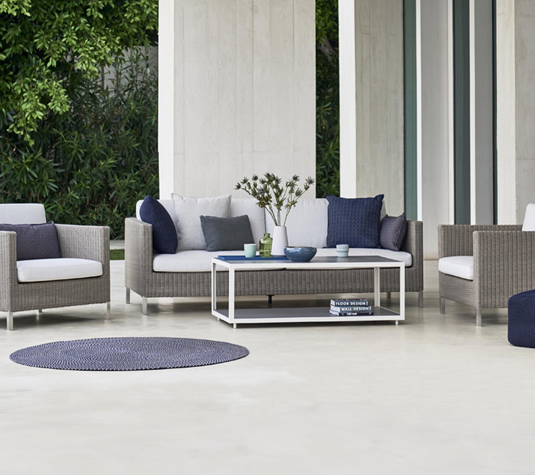 Cane-line Rectangular Level Coffee Table Base with Elegant Design