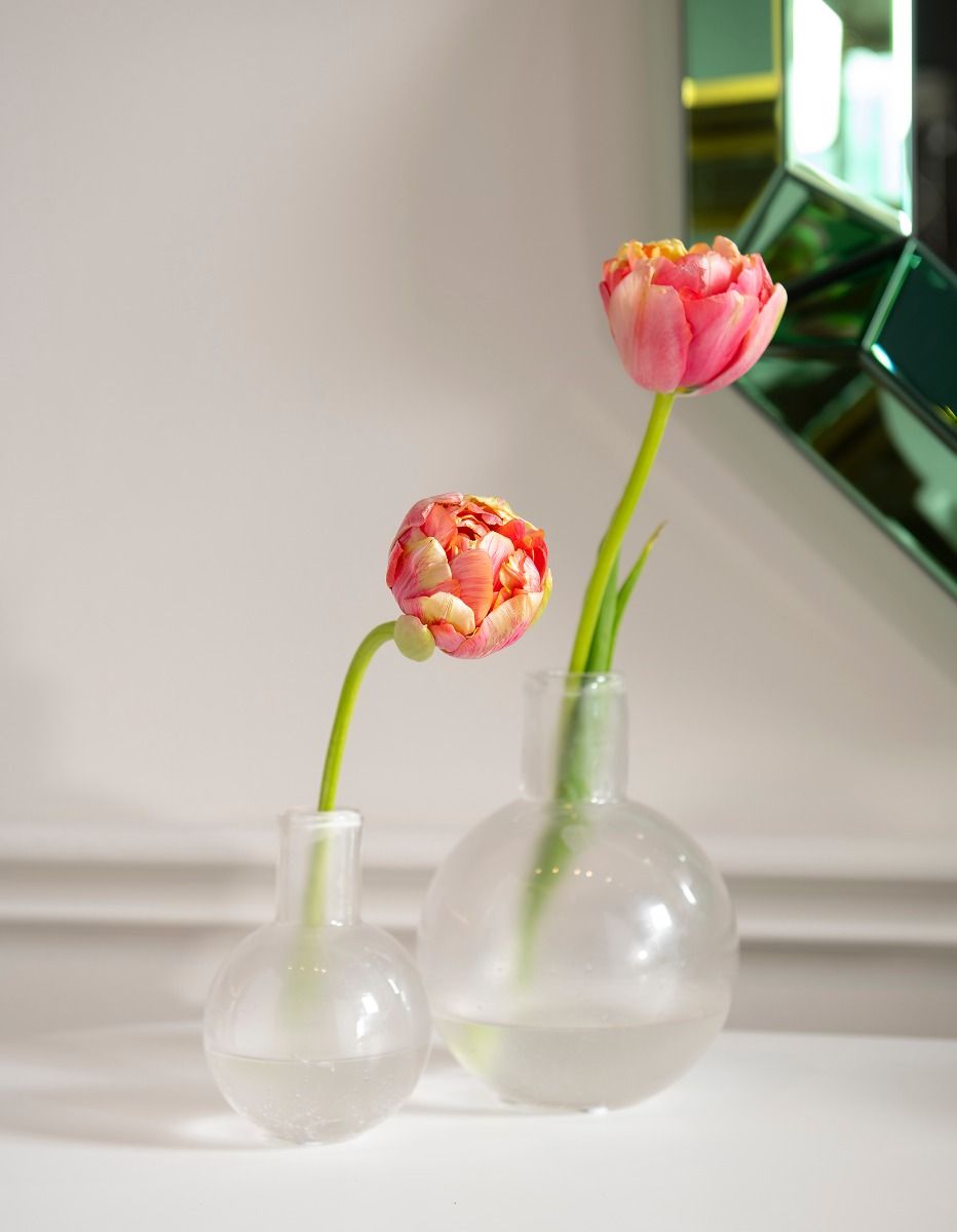Villa & House Giorgio Hand - Blown Glass Decorative Vase, Available in Small and Large Sizes
