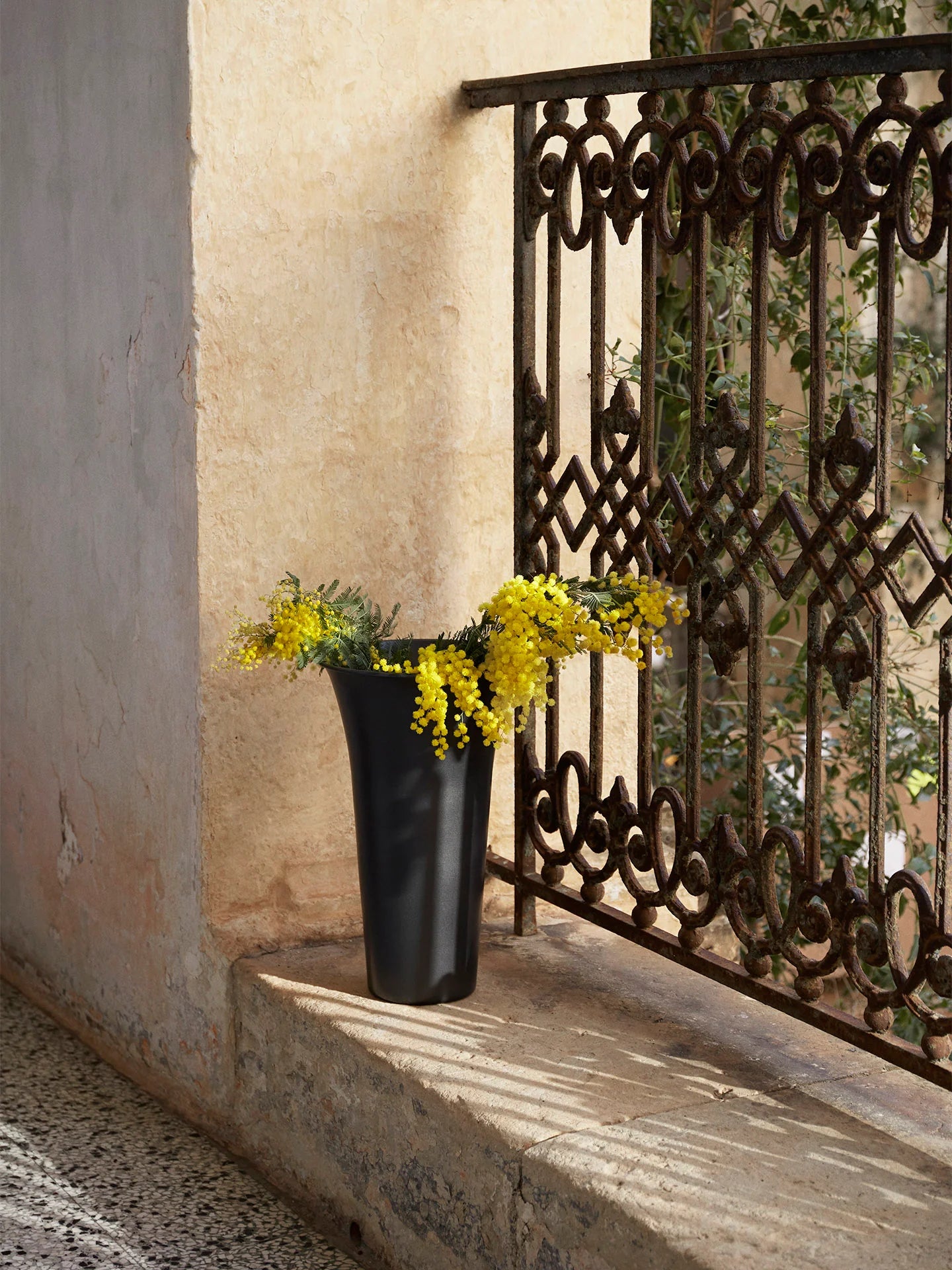 Ferm Living Aluminum Spun Decorative Vase for Flower Arrangements
