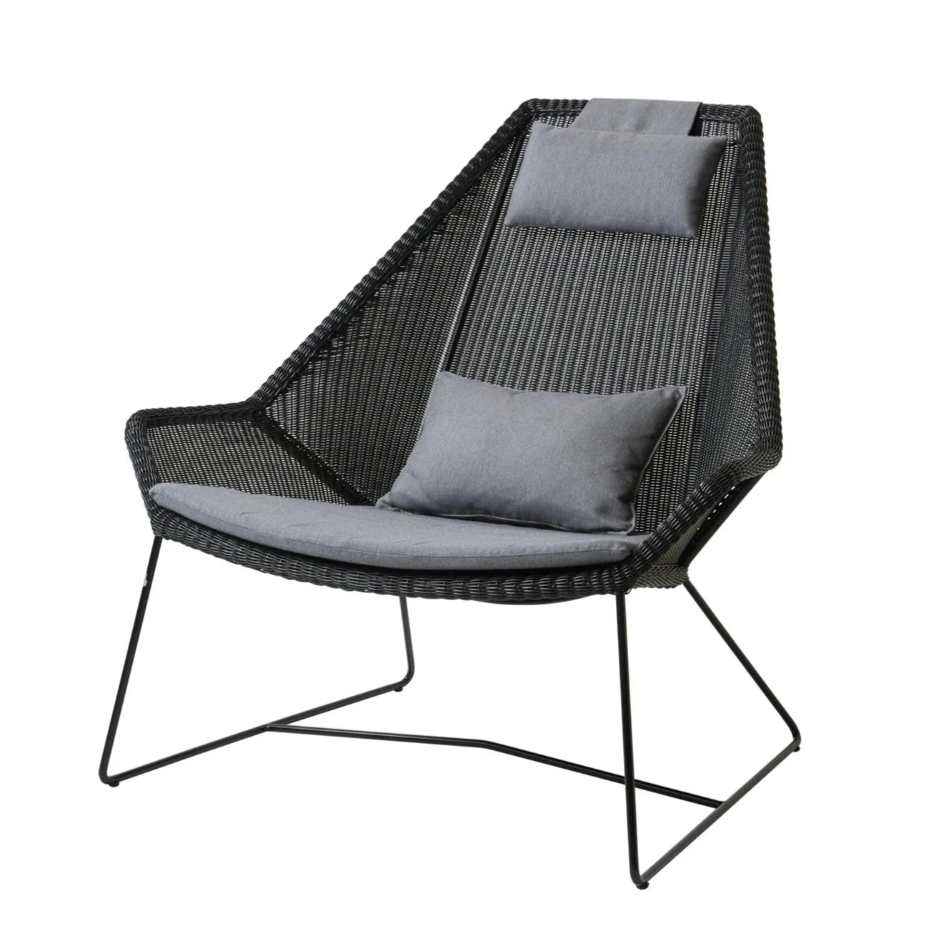 Cane-line Breeze High Back Chair - Comfortable Cushion Set for Outdoor Use
