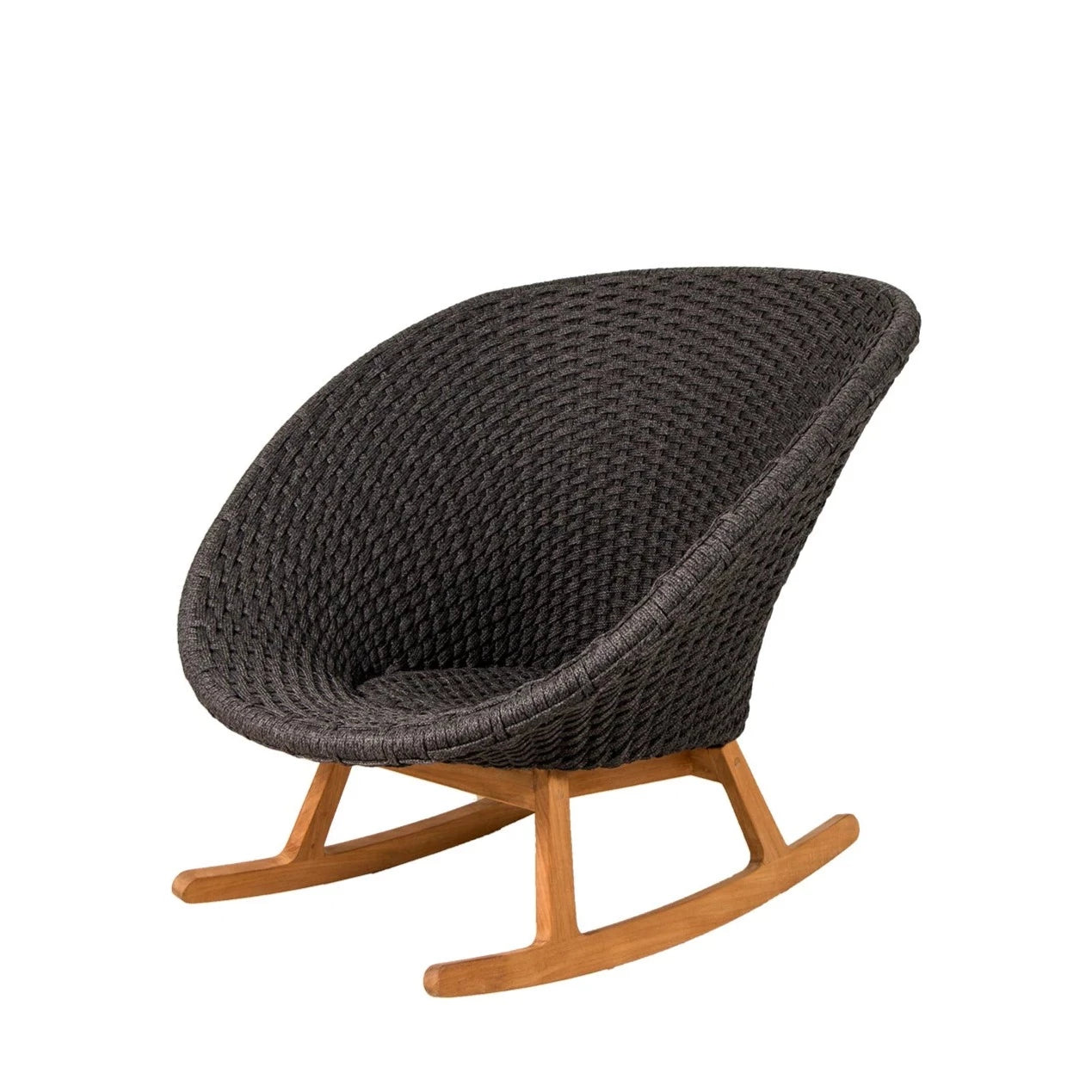 Cane-line Brand Peacock-Style Outdoor Rocking Chair for Relaxation