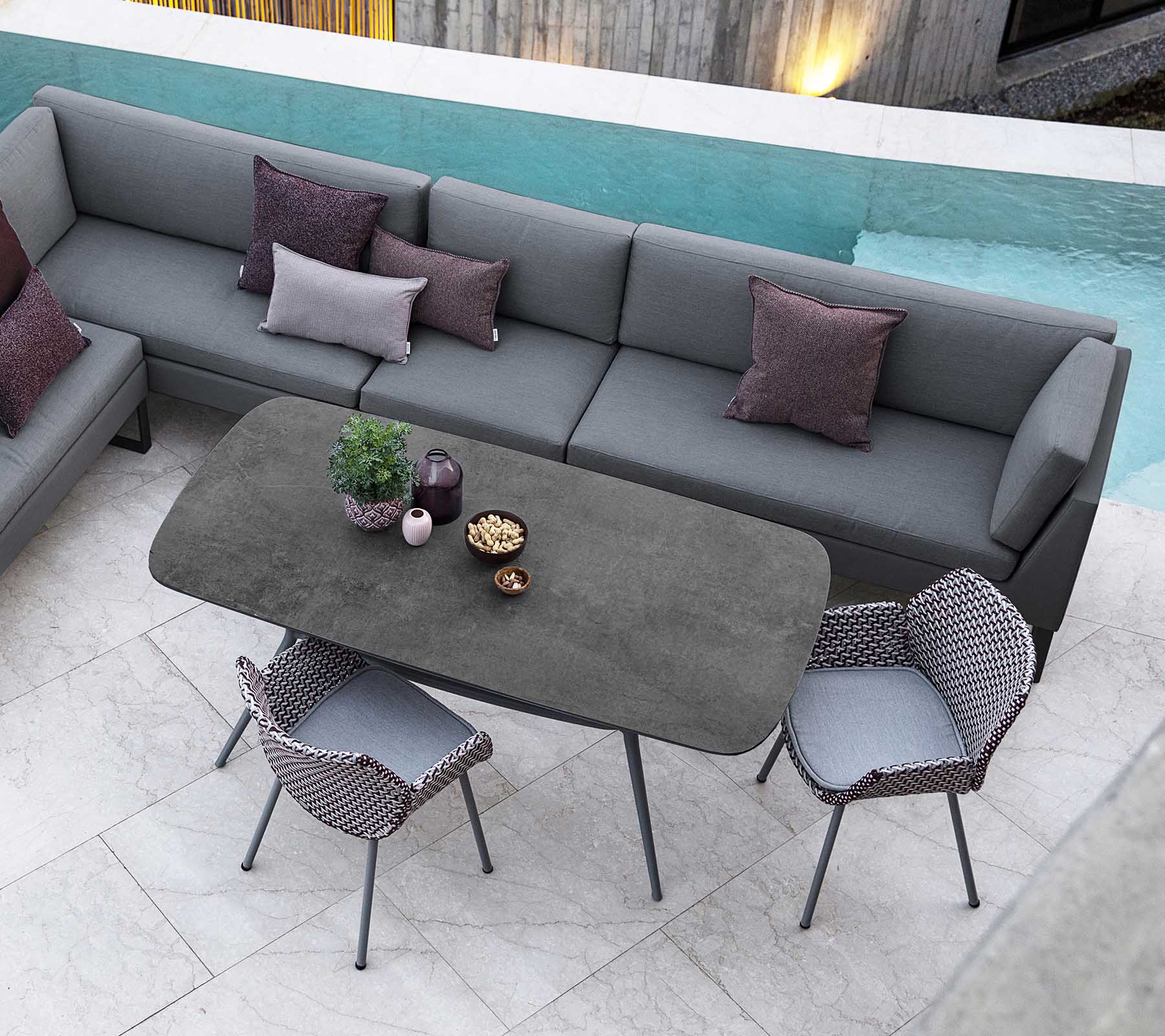 Cane-line Oval Joy Outdoor Dining Table for Stylish Spaces