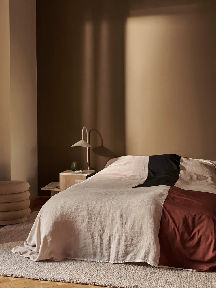 Ferm Living Lightweight Part Bedspread in Linen and Organic Cotton