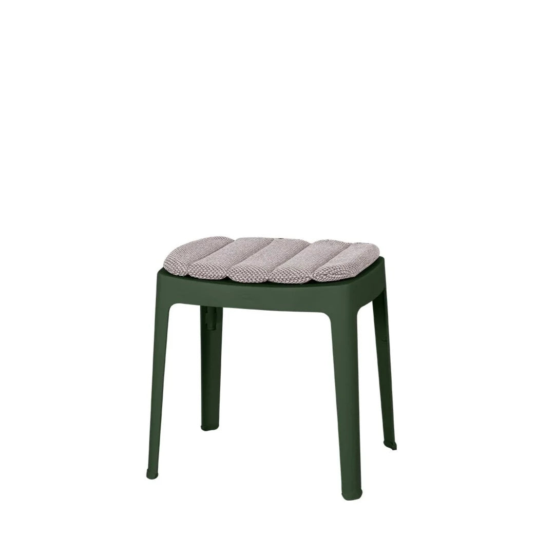 Cane-line Modern Stackable Cut Stool for Indoor and Outdoor Use