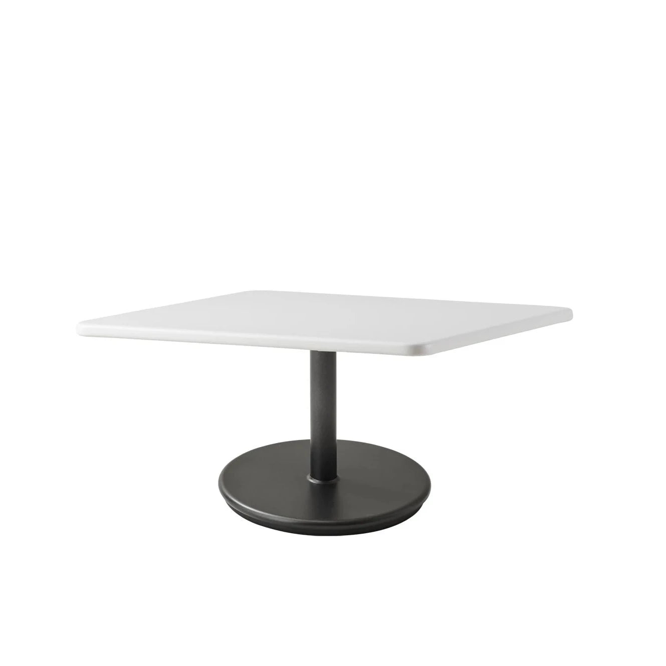 Small Base Square 75cm Cane-line Go Outdoor Coffee Table for Elegant Spaces