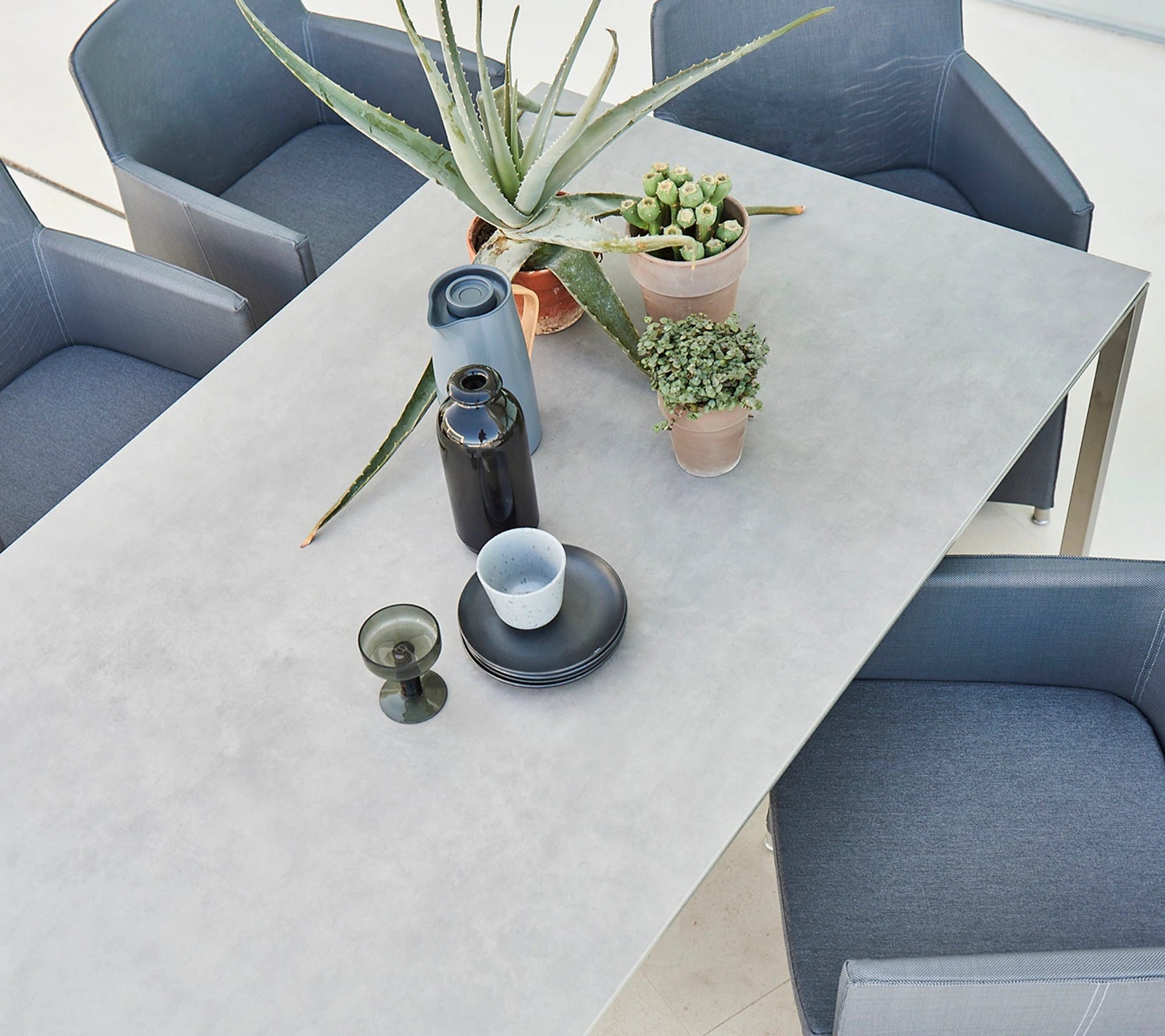 Cane-line Square-shaped Modern Pure Dining Table for Elegant Dining Spaces