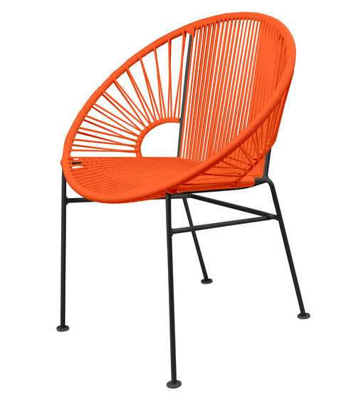 Stylish Black Frame Innit Concha Chair for Dining, Café, and More