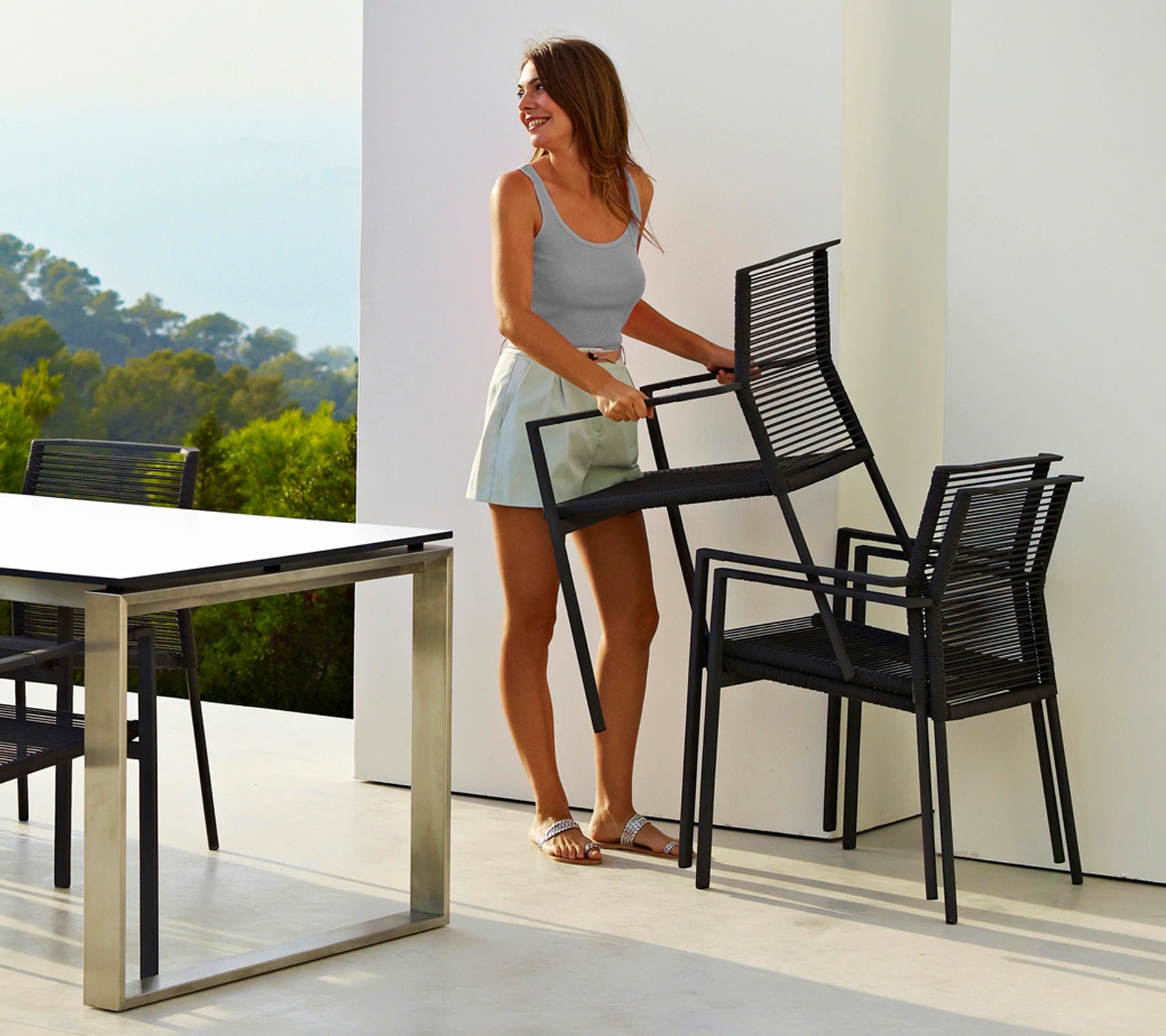 Cane-line Edge Armchair with Exclusive Design and Comfort