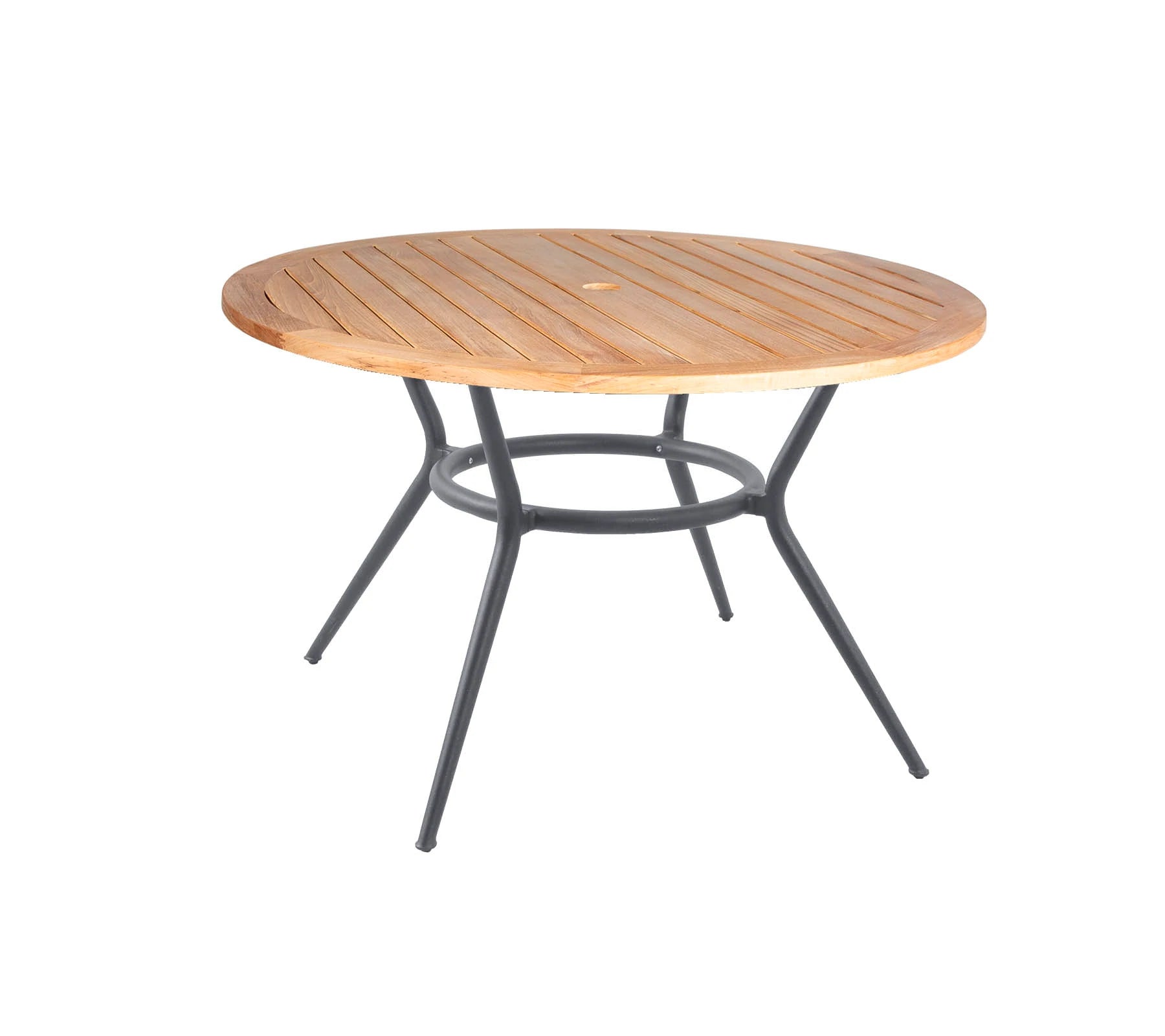 Cane-line Elegant Round Joy Dining Table with Aluminum Base