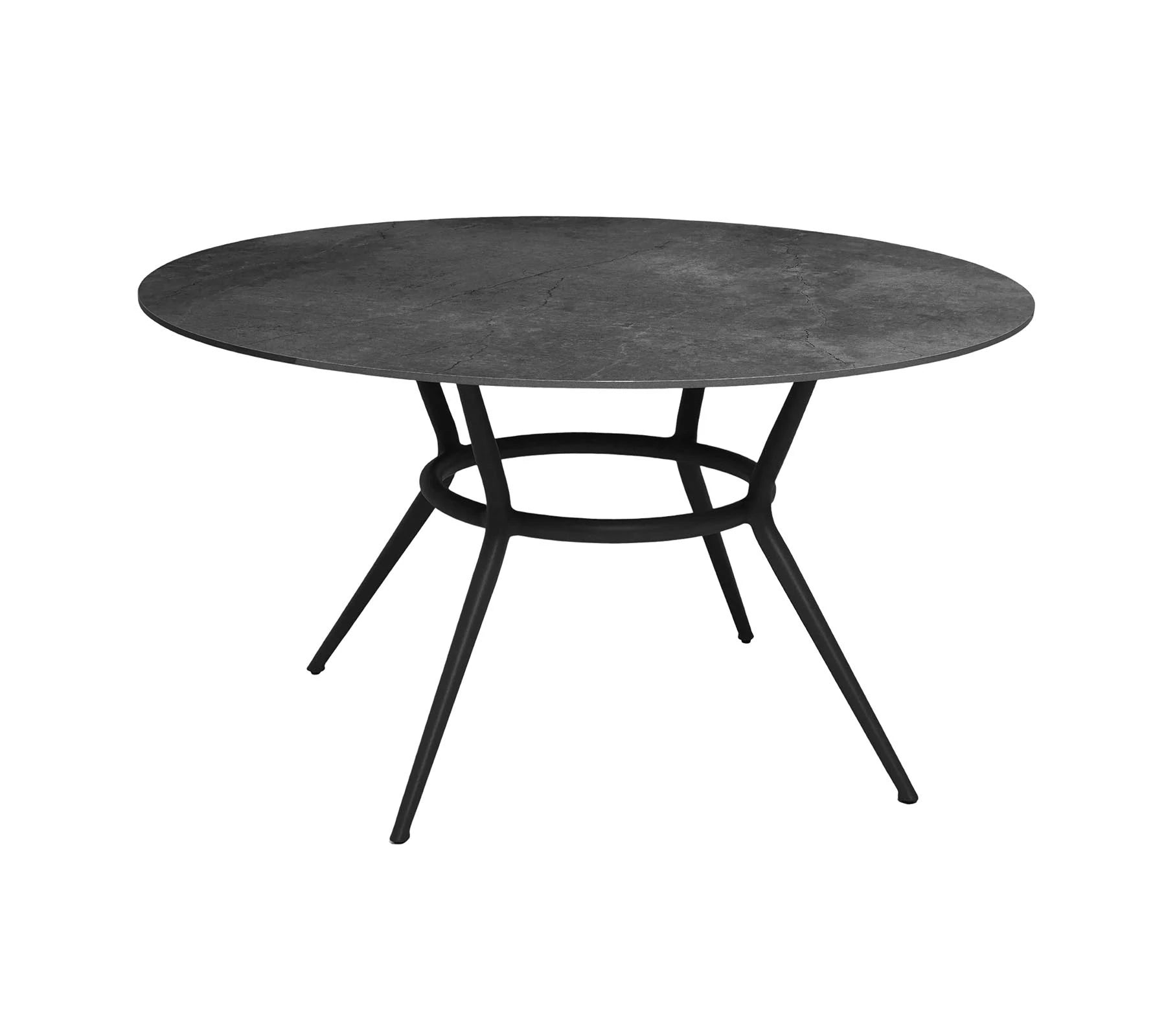 Cane-line Elegant Round Joy Dining Table with Aluminum Base