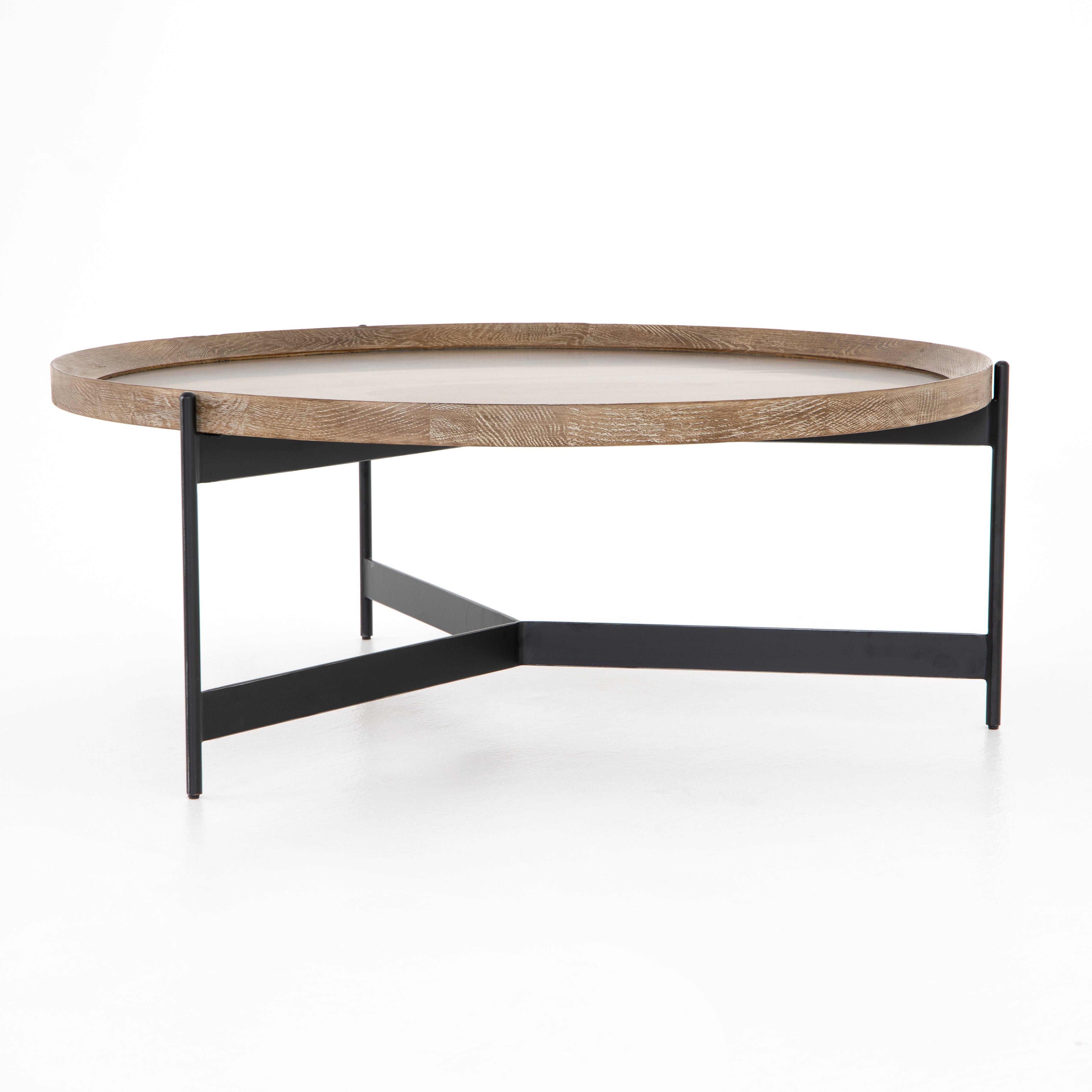 Stylish Four Hands Nathaniel Industrial-Style Coffee Table for Living Rooms