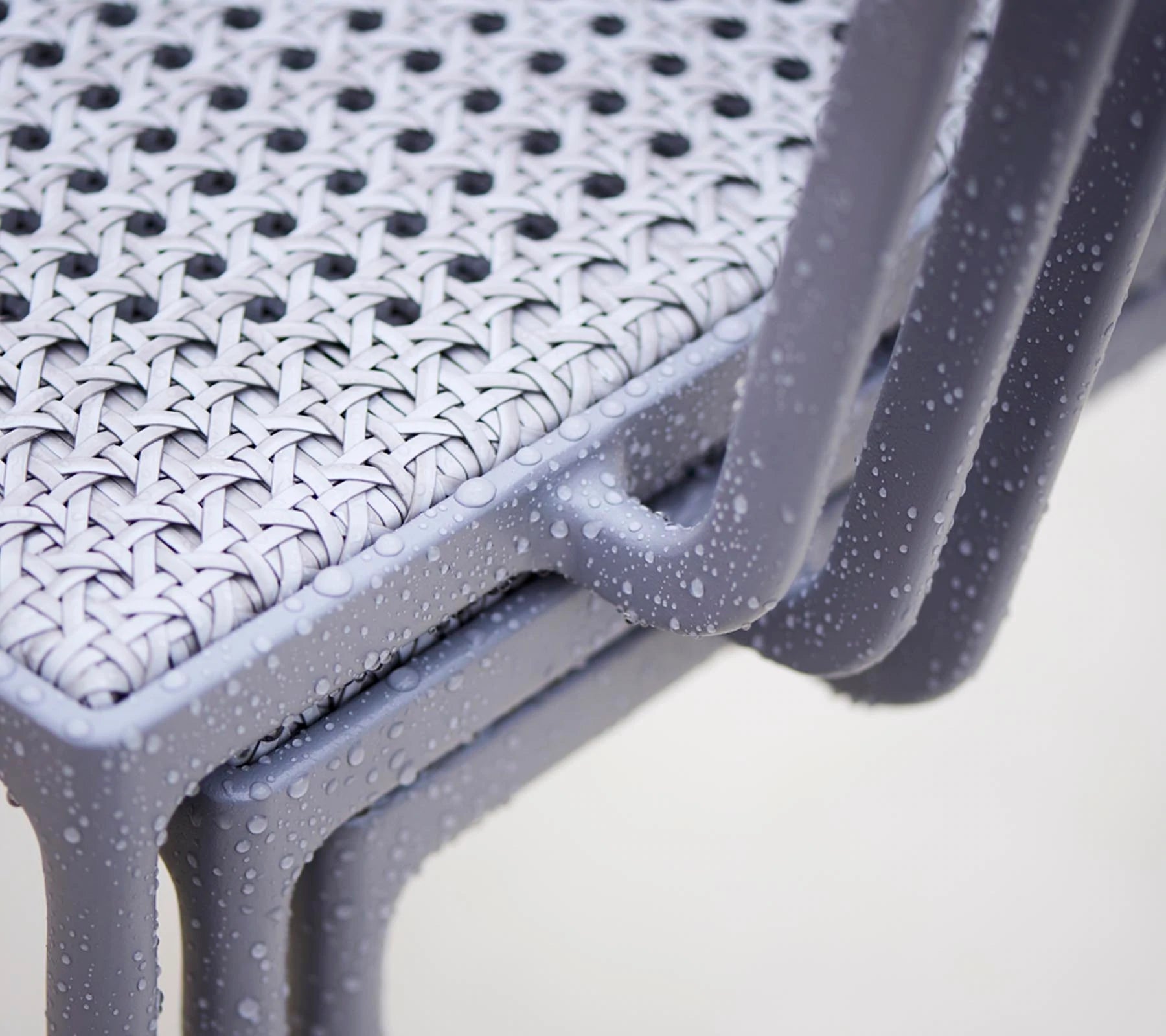 Cane-line Less Modern Stackable Aluminium Armchair with French Weave