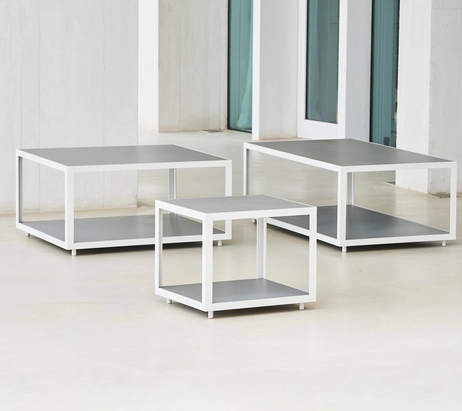 Cane-line Rectangular Level Coffee Table Base with Elegant Design