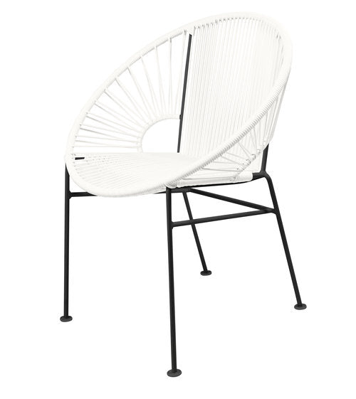 Stylish Black Frame Innit Concha Chair for Dining, Café, and More