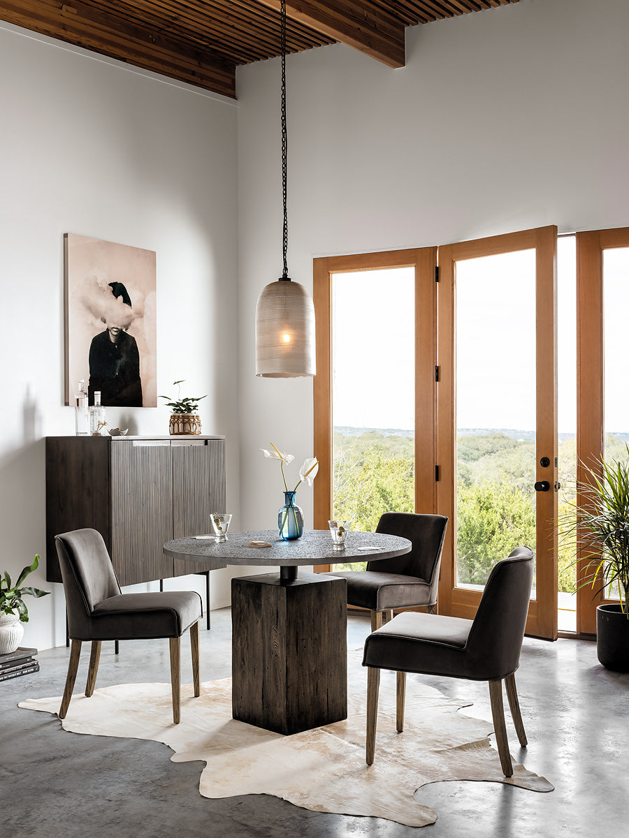 Four Hands Boomer Industrial-Style Bistro Dining Table for Indoor Spaces