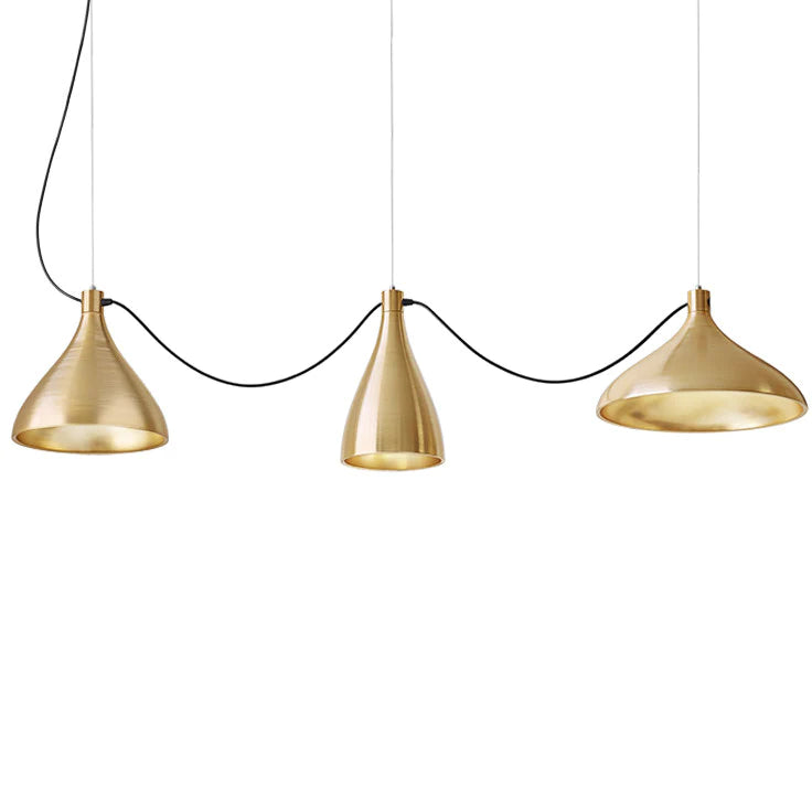 Extra Large Pablo Swell String Mixed Linear LED Pendant Lighting Fixture