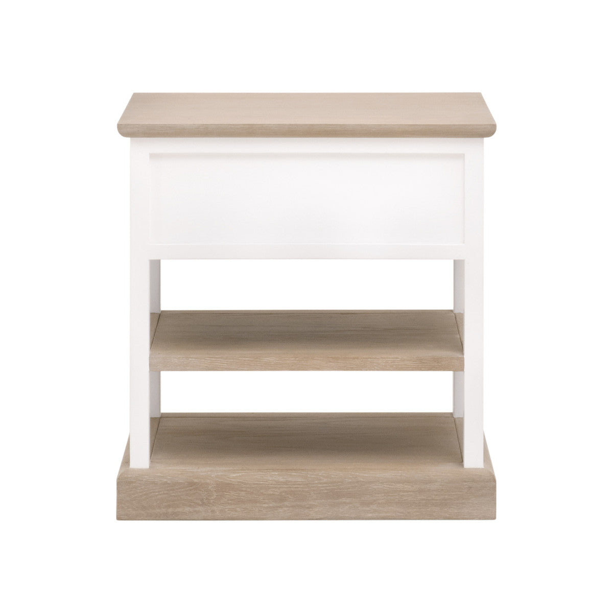 Essentials For Living Stylish One - Drawer Side Table with Wood Weave Design