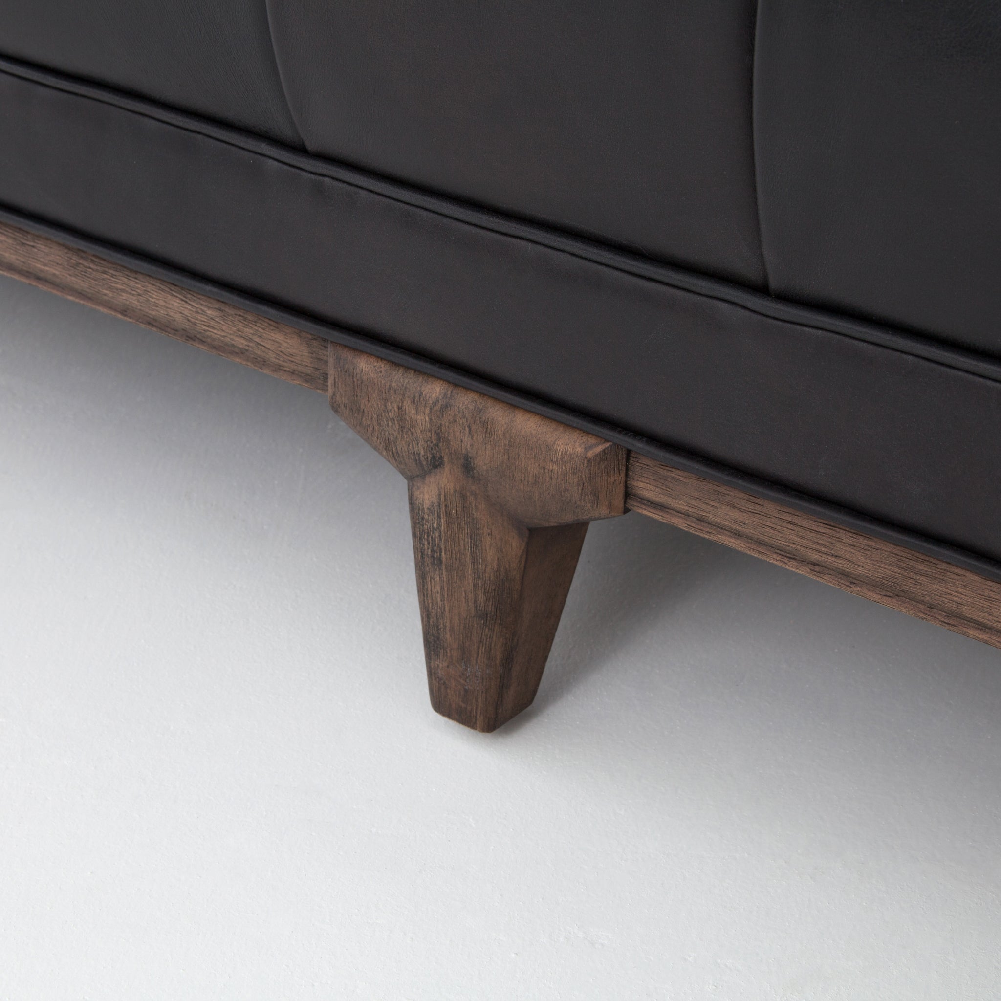 Four Hands 91-Inch Dylan Sofa in Top-Grain Leather or Sapphire Olive Fabric