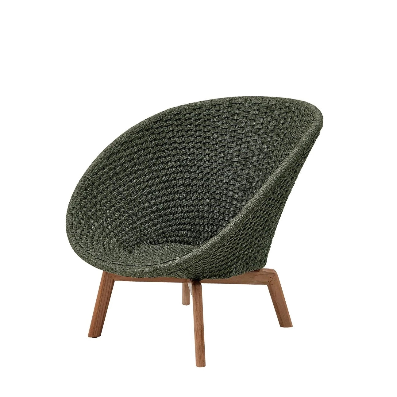 Cane-line Outdoor Peacock Lounge Chair Crafted with Soft Rope